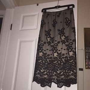 Embroidered Lace Skirt